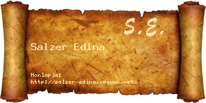 Salzer Edina névjegykártya